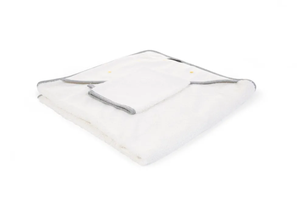 Cheap Childhome Baby Badcape + Washandje - 80X80 Cm - Jersey - Gold Dots