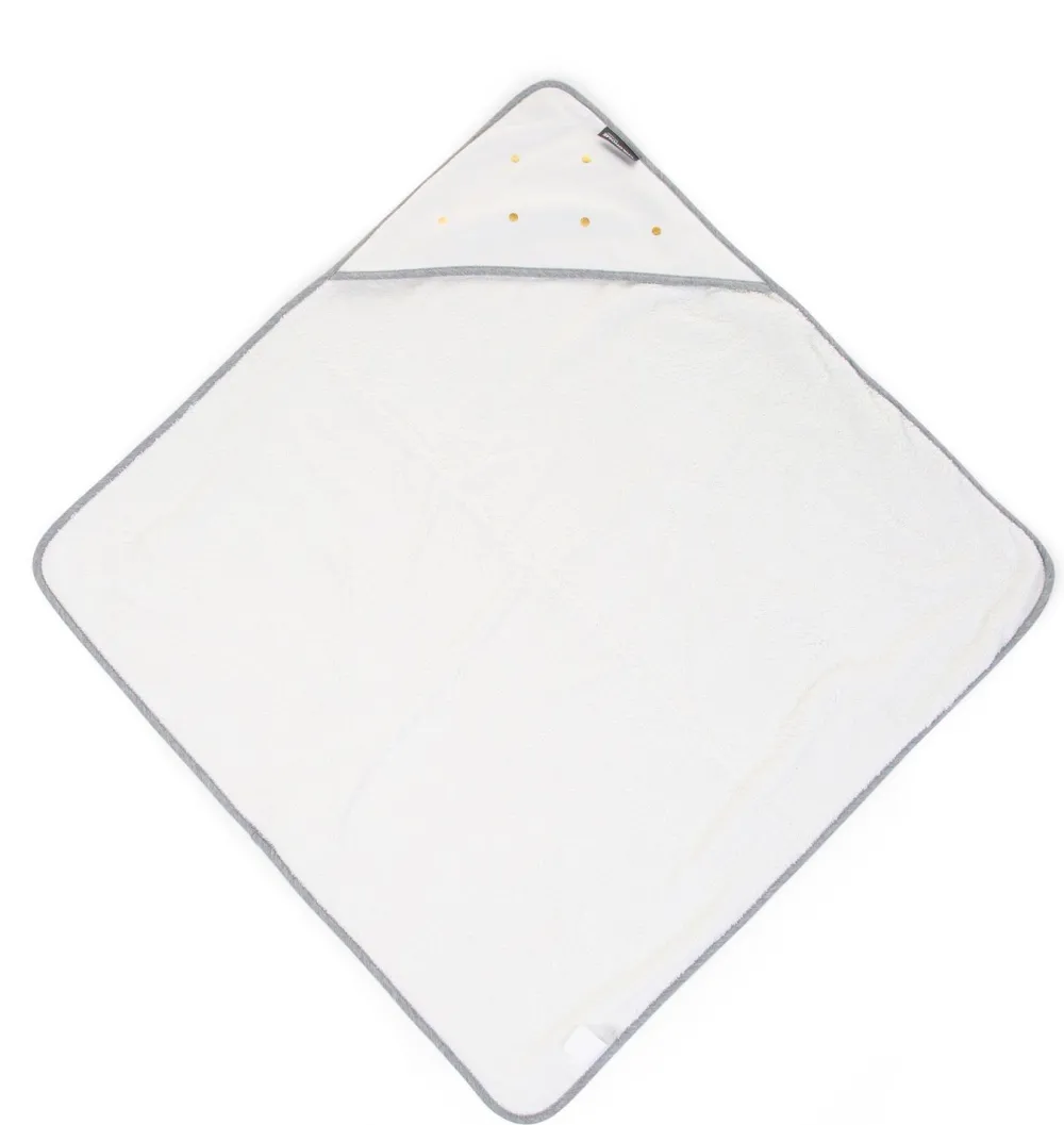 Cheap Childhome Baby Badcape + Washandje - 80X80 Cm - Jersey - Gold Dots