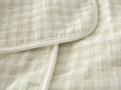 Sale Childhome Baby Badcape + Washandje - 80X80 Cm - Jersey - Forest - Tetra Vichy