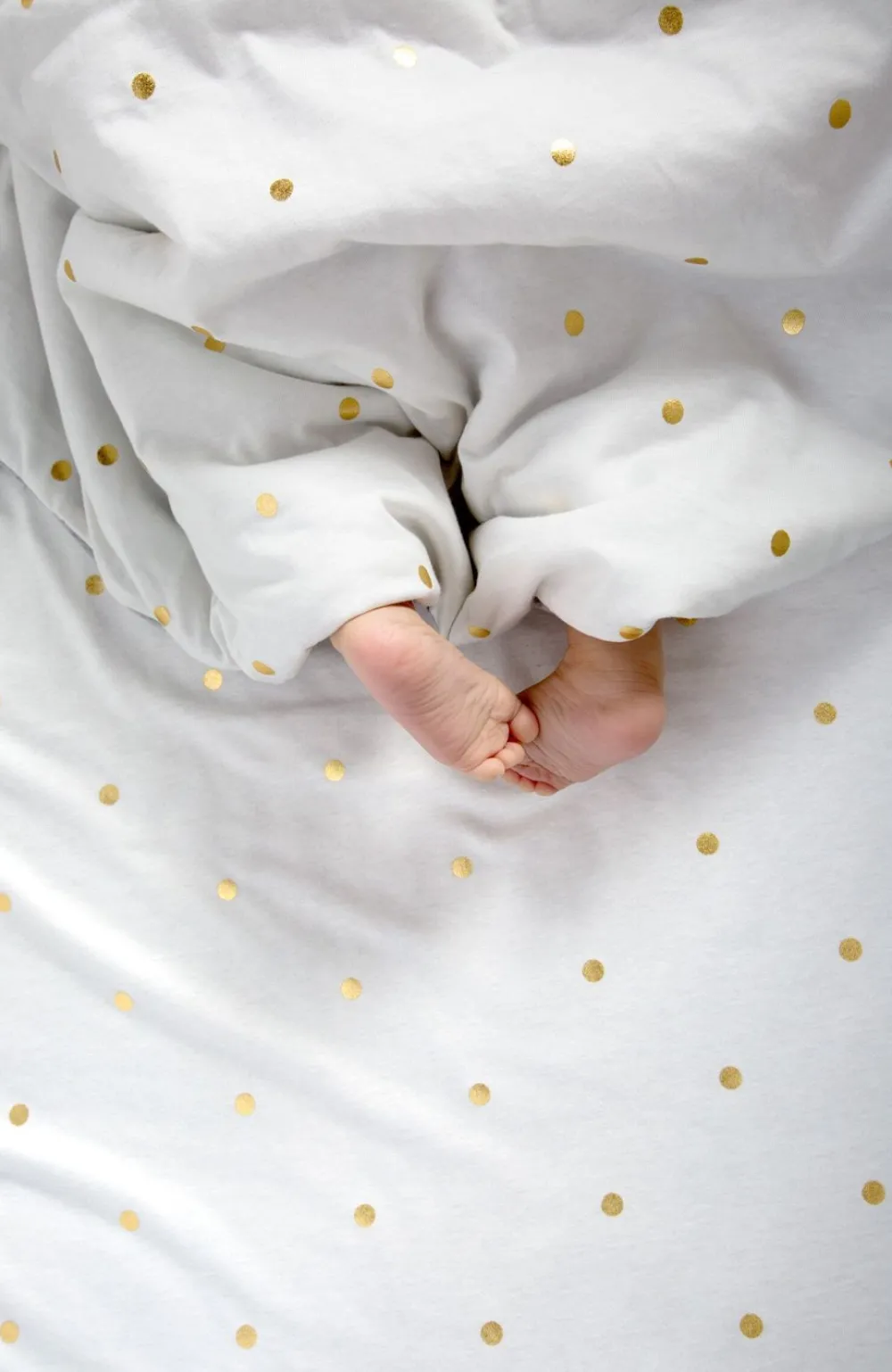 Store Childhome Babydeken - 80X100 Cm - Jersey - Gold Dots