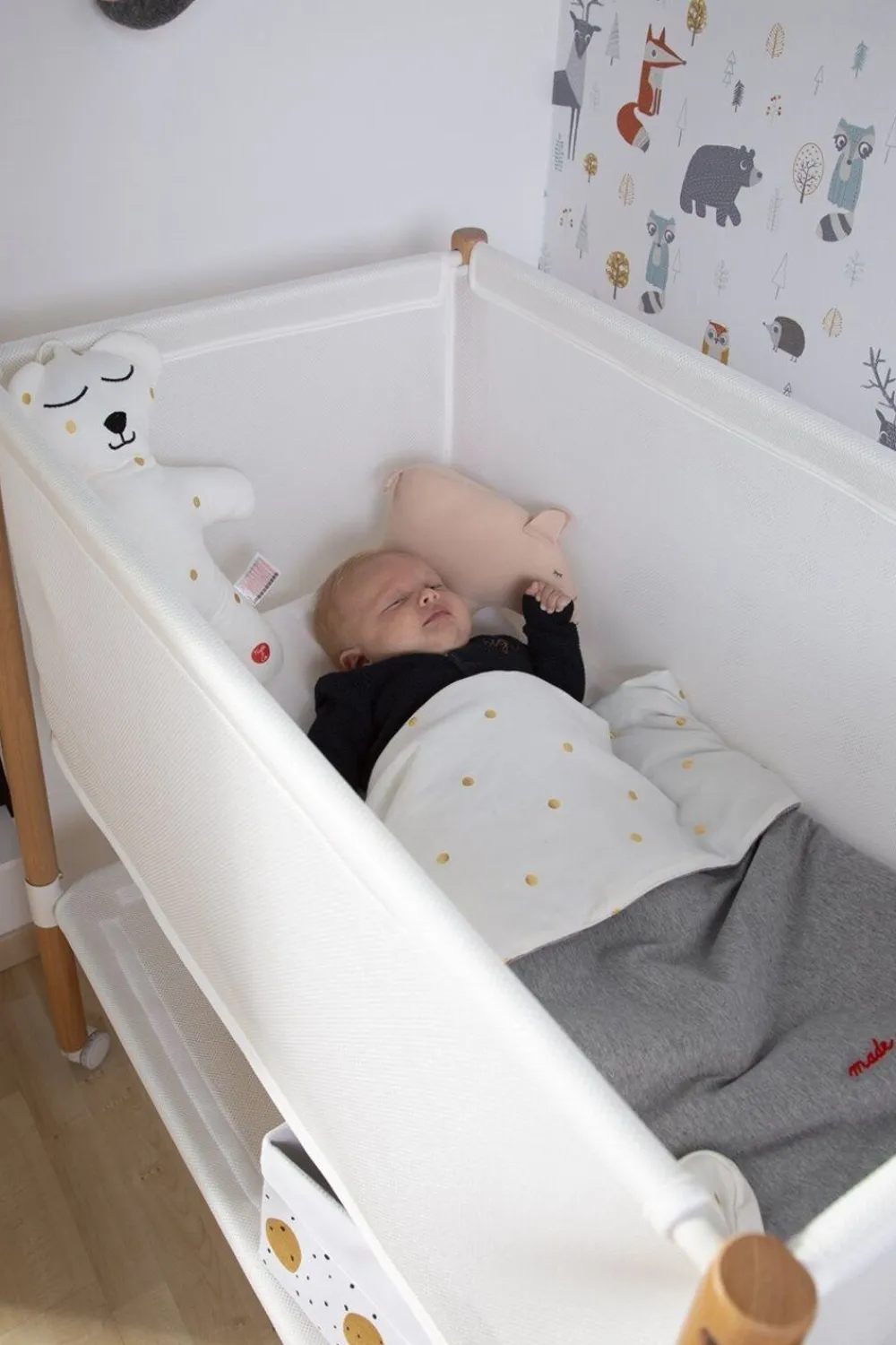 Store Childhome Babydeken - 80X100 Cm - Jersey - Gold Dots