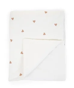 New Childhome Babydeken - 80X100 Cm - Jersey + Mousseline - Hearts
