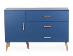 Sale Childhome Bold Blue - Commode - 3 Laden + 1 Deur + Verzorgingsunit