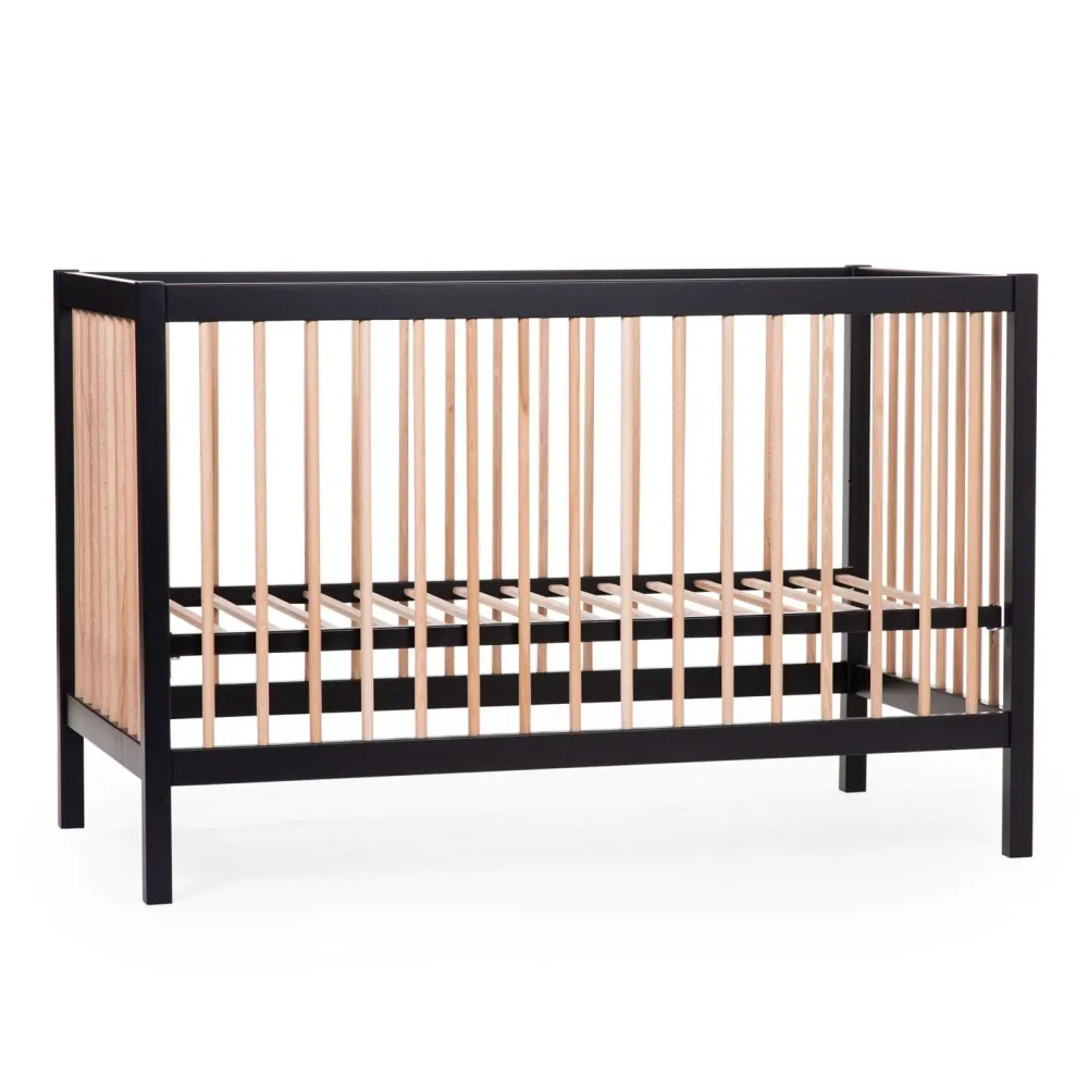 Fashion Childhome Cot 97 - Babybed - 120X60Cm - Zwart Naturel