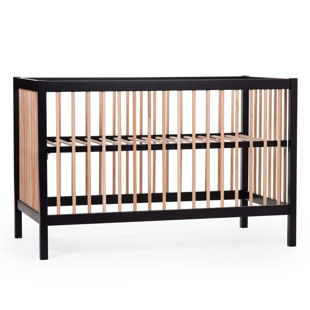 Fashion Childhome Cot 97 - Babybed - 120X60Cm - Zwart Naturel
