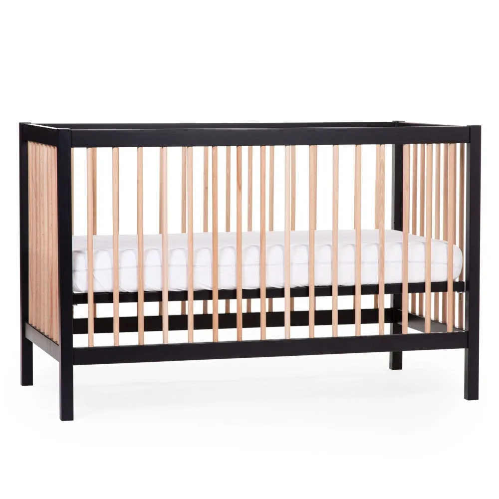 Fashion Childhome Cot 97 - Babybed - 120X60Cm - Zwart Naturel