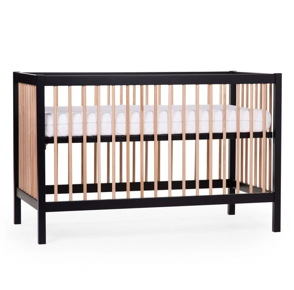 Fashion Childhome Cot 97 - Babybed - 120X60Cm - Zwart Naturel