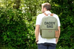 Store Childhome Daddy Bag Verzorgingsrugzak - Canvas - Kaki