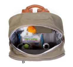 Store Childhome Daddy Bag Verzorgingsrugzak - Canvas - Kaki