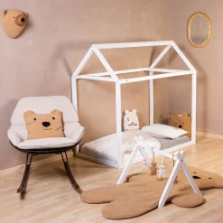 Online Childhome Dierenkop Teddybeer - Vilt - Muurdecoratie
