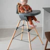 Clearance Childhome Evolu Extra Set Lange Poten + Voetsteun - Hout - Naturel Antraciet