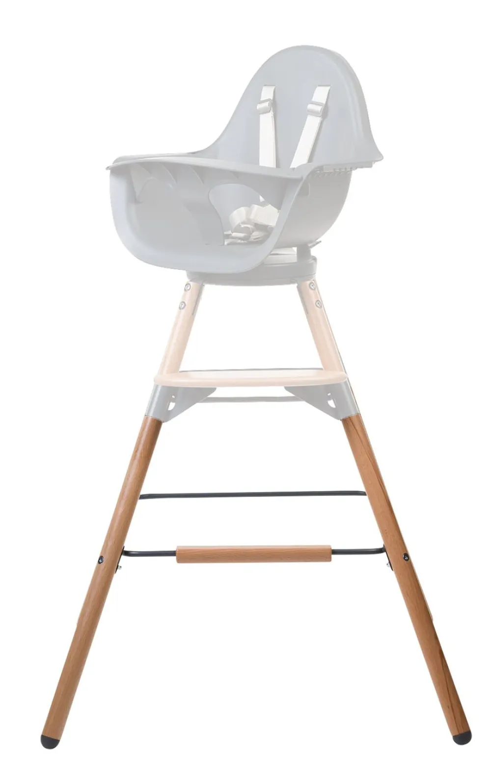 Clearance Childhome Evolu Extra Set Lange Poten + Voetsteun - Hout - Naturel Antraciet