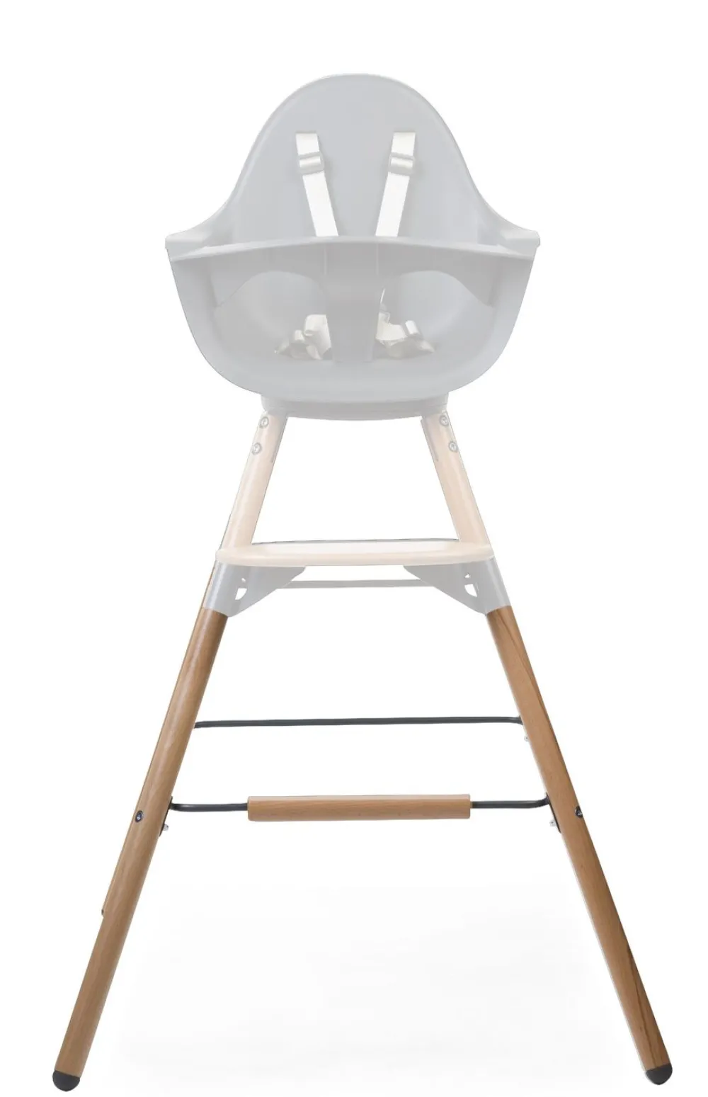 Clearance Childhome Evolu Extra Set Lange Poten + Voetsteun - Hout - Naturel Antraciet