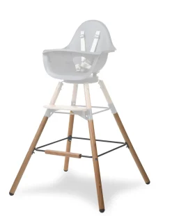 Clearance Childhome Evolu Extra Set Lange Poten + Voetsteun - Hout - Naturel Antraciet