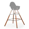 Flash Sale Childhome Evolu Extra Set Lange Poten + Voetsteun - Hout - Donker Naturel Zwart