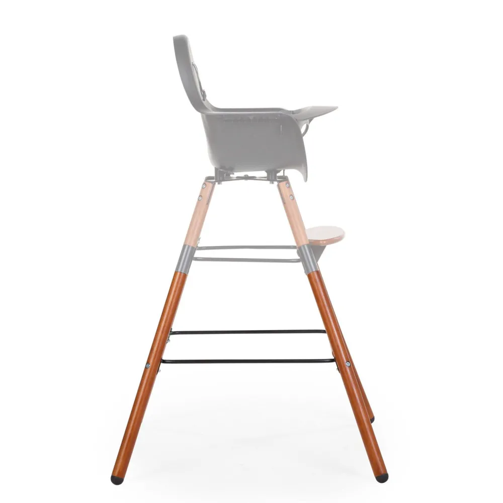 Flash Sale Childhome Evolu Extra Set Lange Poten + Voetsteun - Hout - Donker Naturel Zwart