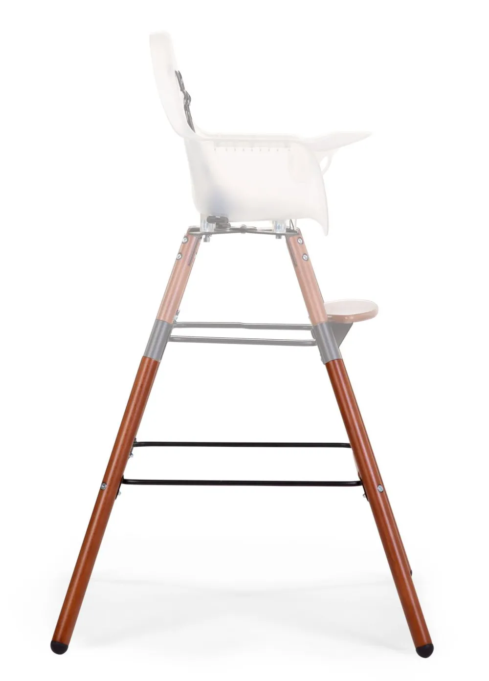 Flash Sale Childhome Evolu Extra Set Lange Poten + Voetsteun - Hout - Donker Naturel Zwart