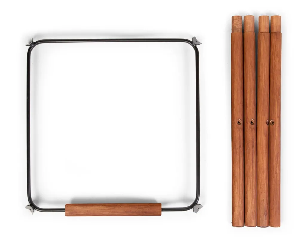 Flash Sale Childhome Evolu Extra Set Lange Poten + Voetsteun - Hout - Donker Naturel Zwart
