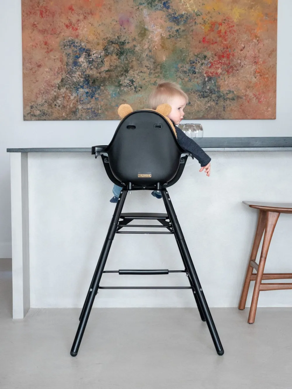 Fashion Childhome Evolu Extra Set Lange Poten + Voetsteun - Hout - Zwart
