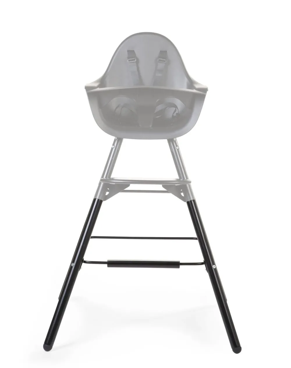 Fashion Childhome Evolu Extra Set Lange Poten + Voetsteun - Hout - Zwart