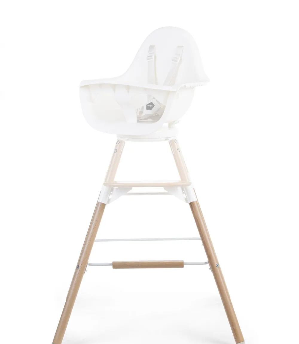 Shop Childhome Evolu Extra Set Lange Poten + Voetsteun - Hout - Naturel Wit