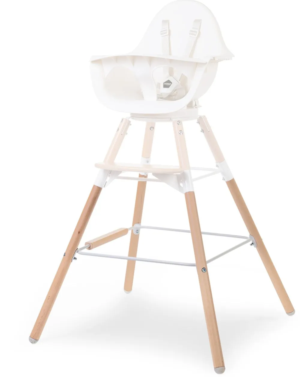 Shop Childhome Evolu Extra Set Lange Poten + Voetsteun - Hout - Naturel Wit