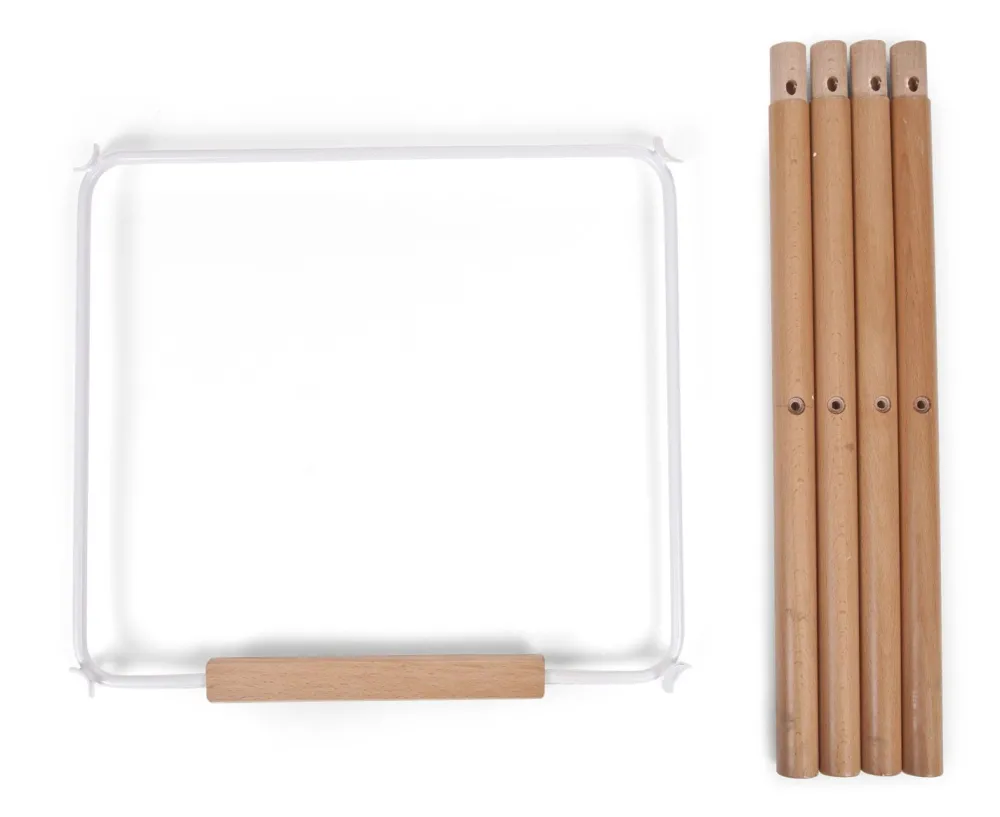 Shop Childhome Evolu Extra Set Lange Poten + Voetsteun - Hout - Naturel Wit