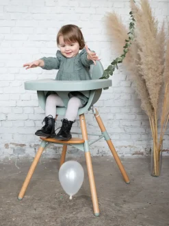 Shop Childhome Evolu Kinderstoel - Verstelbaar In Hoogte (50-75 Cm/*90 Cm) - Naturel Munt