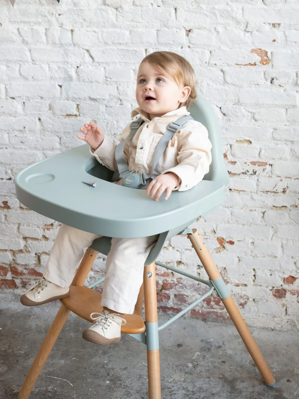Shop Childhome Evolu Kinderstoel - Verstelbaar In Hoogte (50-75 Cm/*90 Cm) - Naturel Munt