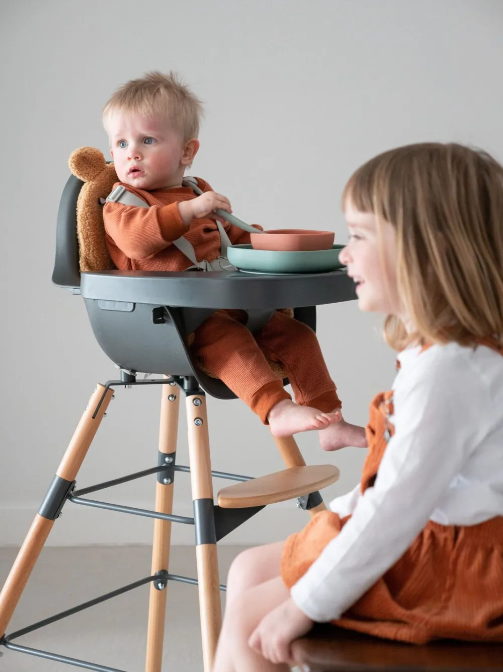 Cheap Childhome Evolu Kinderstoel - Verstelbaar In Hoogte (50-75 Cm/*90 Cm) - Naturel Antraciet