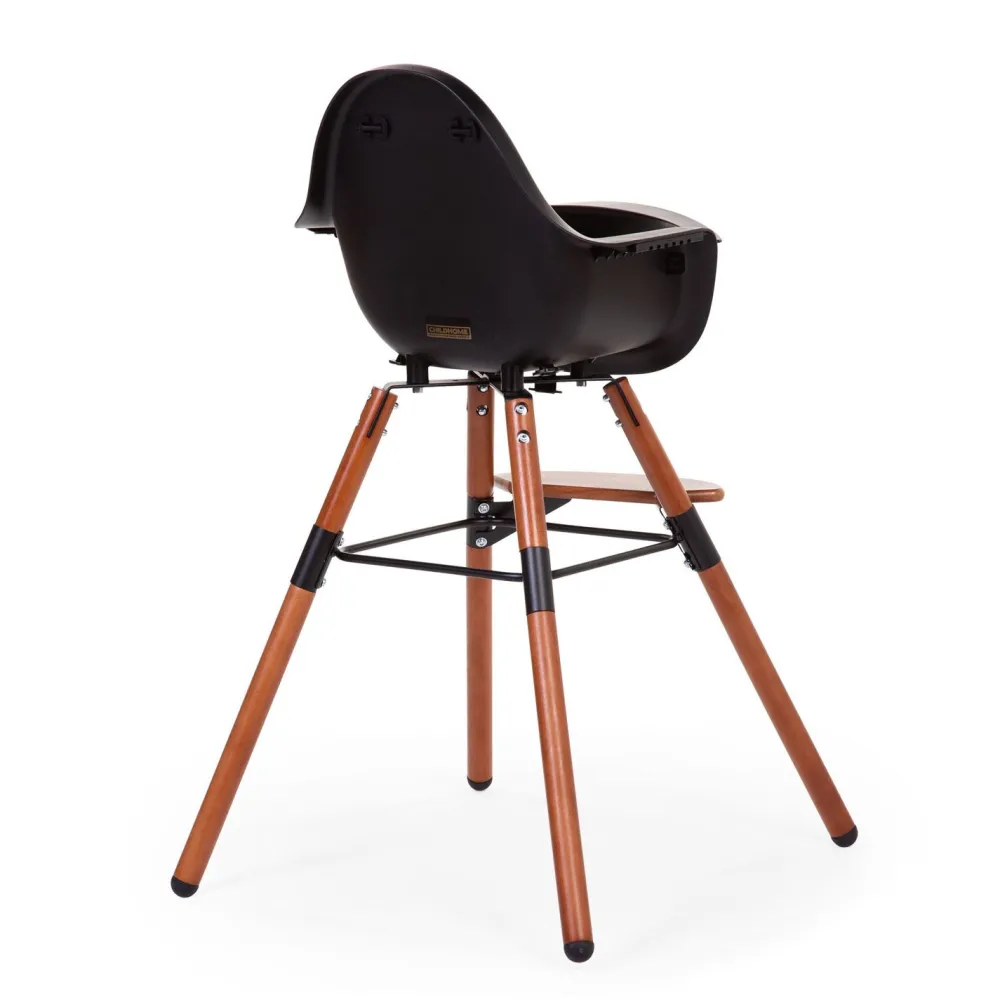 Clearance Childhome Evolu Kinderstoel - Verstelbaar In Hoogte (50-75 Cm/*90 Cm) - Walnoot/Zwart