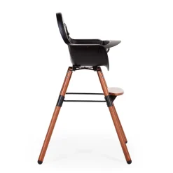 Clearance Childhome Evolu Kinderstoel - Verstelbaar In Hoogte (50-75 Cm/*90 Cm) - Walnoot/Zwart