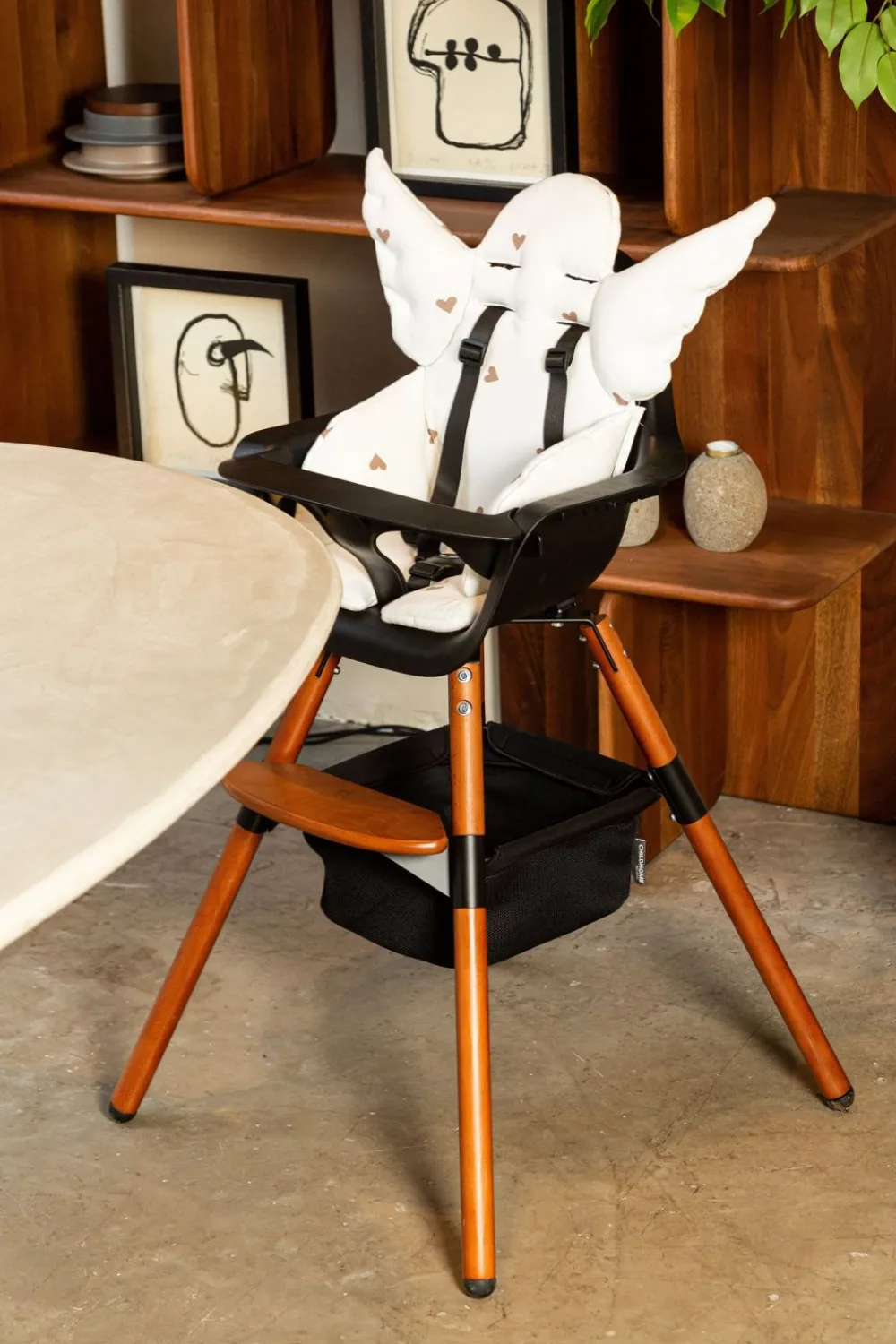 Clearance Childhome Evolu Kinderstoel - Verstelbaar In Hoogte (50-75 Cm/*90 Cm) - Walnoot/Zwart