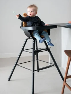 Outlet Childhome Evolu Kinderstoel - Verstelbaar In Hoogte (50-75 Cm/*90 Cm) - Zwart