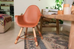 Sale Childhome Evolu Kinderstoel - Verstelbaar In Hoogte (50-75 Cm/*90 Cm) - Naturel Roest