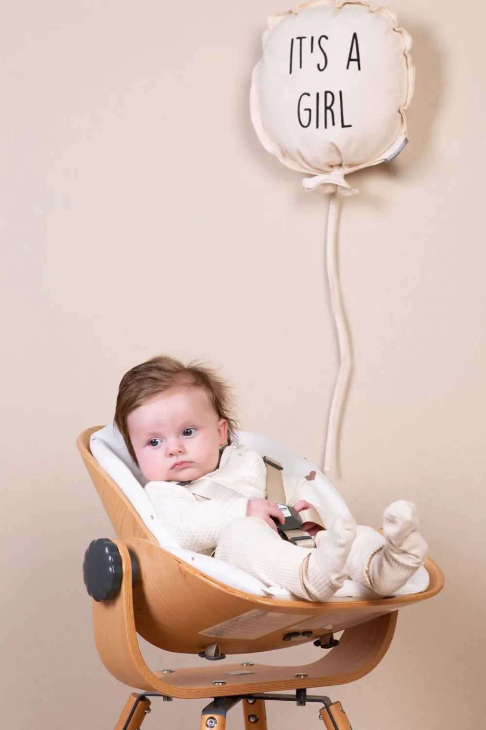 Hot Childhome Evolu Newborn Seat Voor Evolu 2 + One.80° - Hout - Naturel Antraciet
