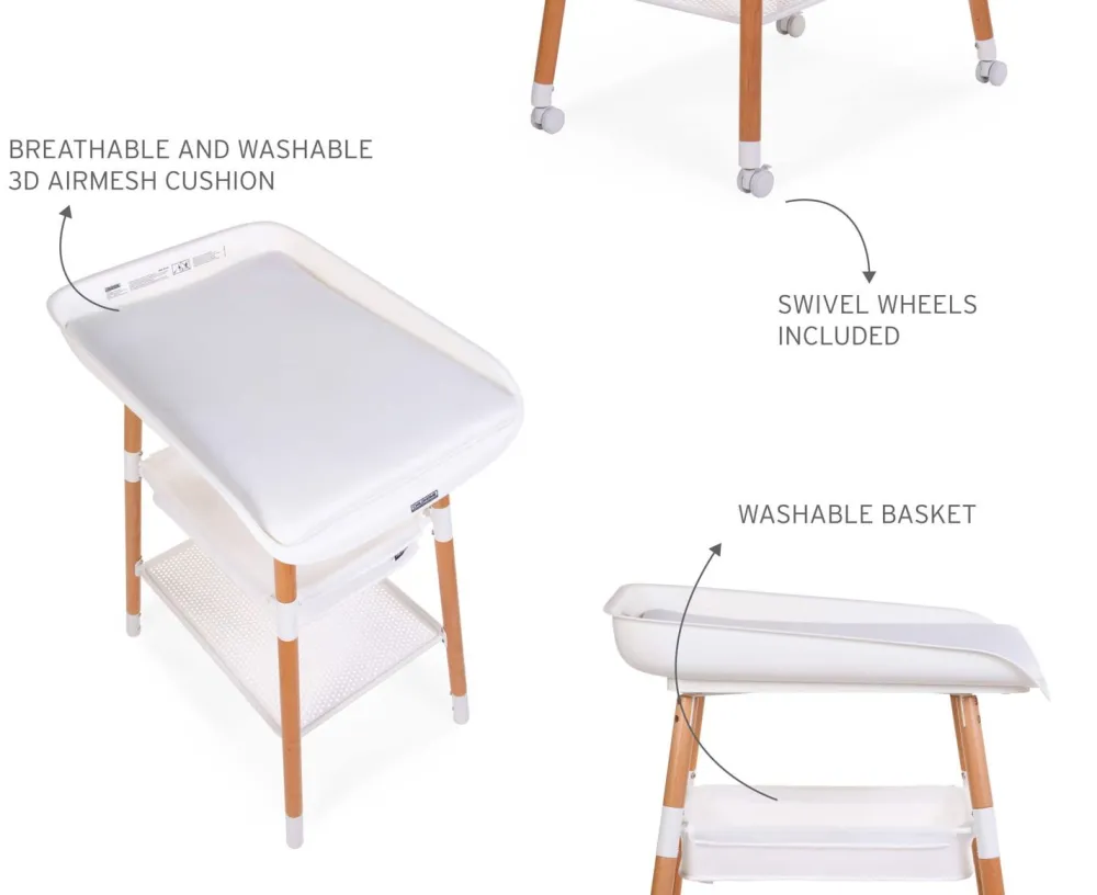 New Childhome Evolux Verzorgingstafel - Naturel Wit