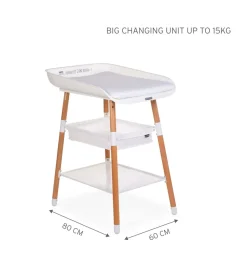 New Childhome Evolux Verzorgingstafel - Naturel Wit