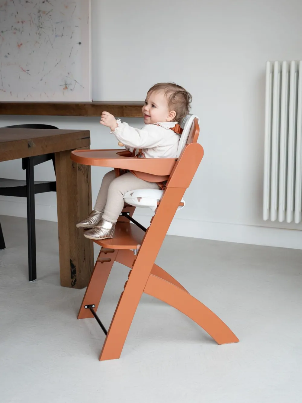Sale Childhome Evosit Meegroeistoel + Eettablet - Roest