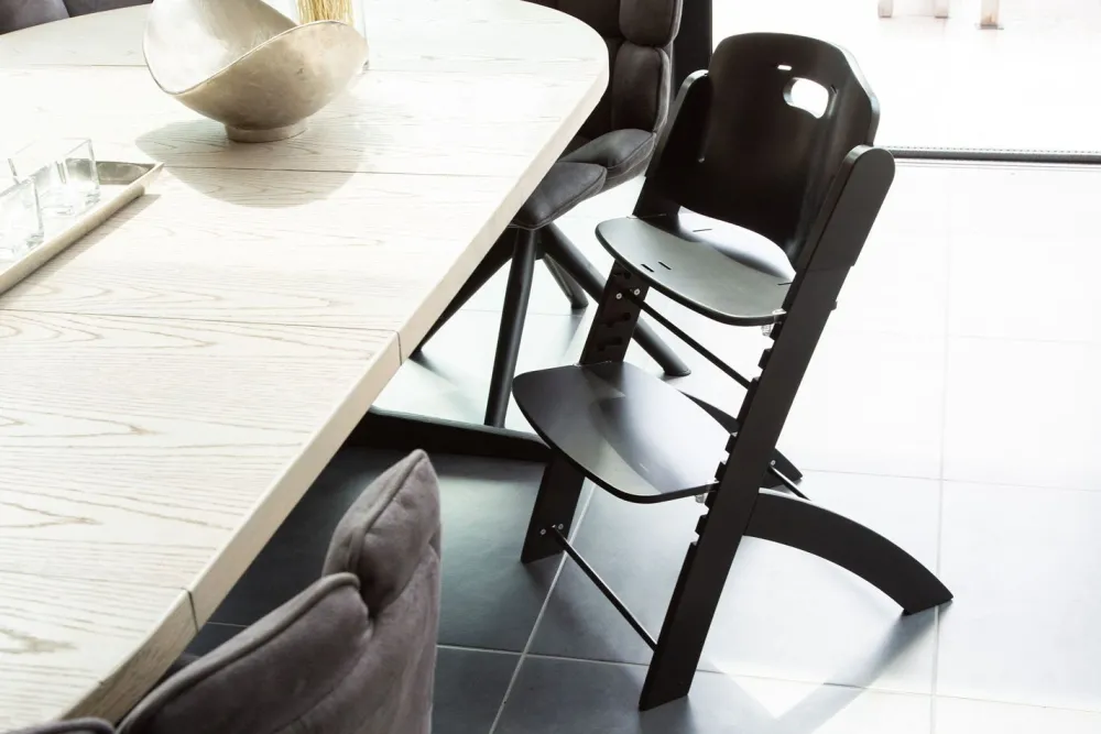 Outlet Childhome Evosit Meegroeistoel + Eettablet - Zwart