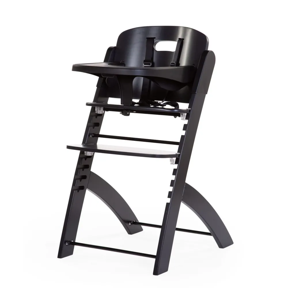 Outlet Childhome Evosit Meegroeistoel + Eettablet - Zwart