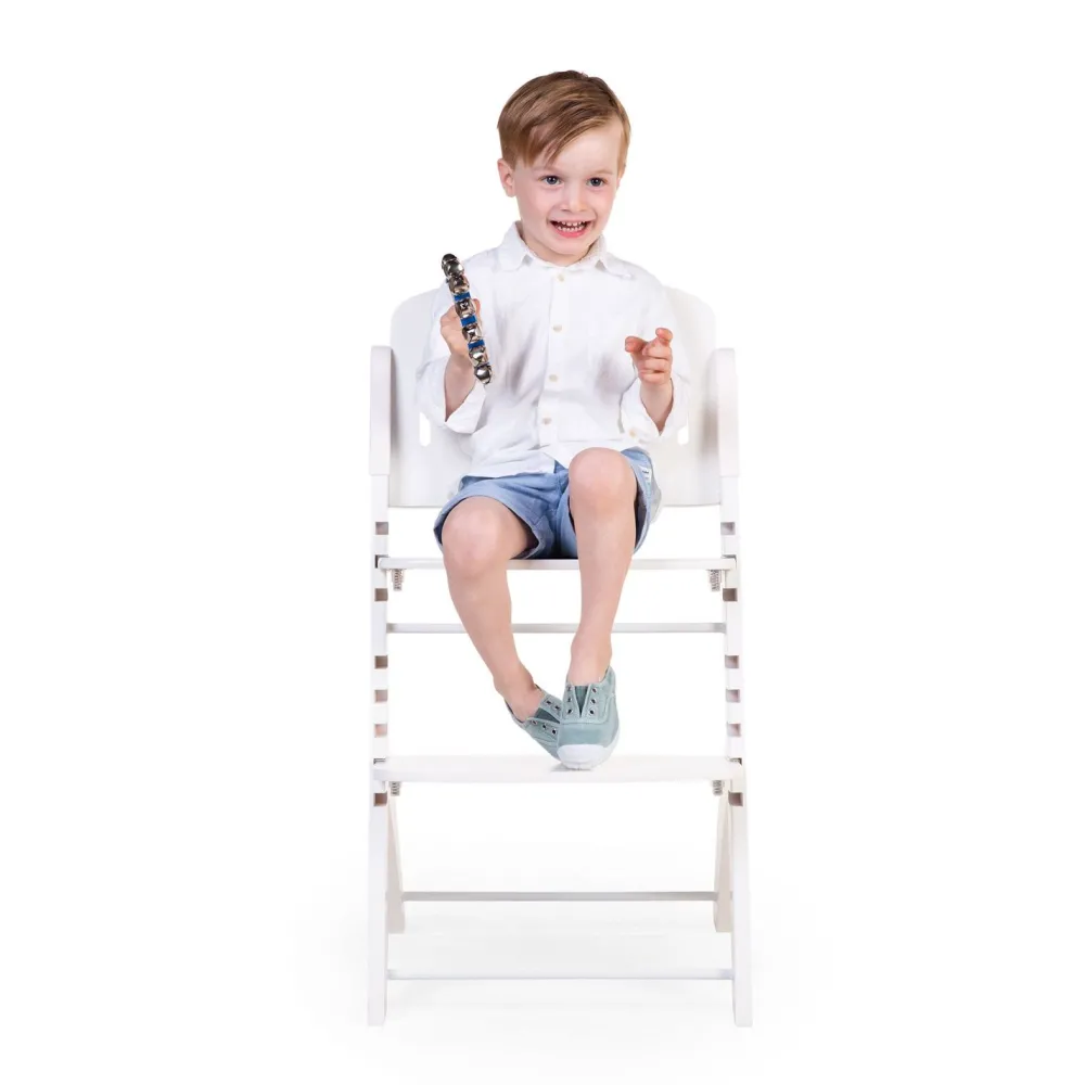 Outlet Childhome Evosit Meegroeistoel + Eettablet - Wit