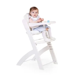 Outlet Childhome Evosit Meegroeistoel + Eettablet - Wit