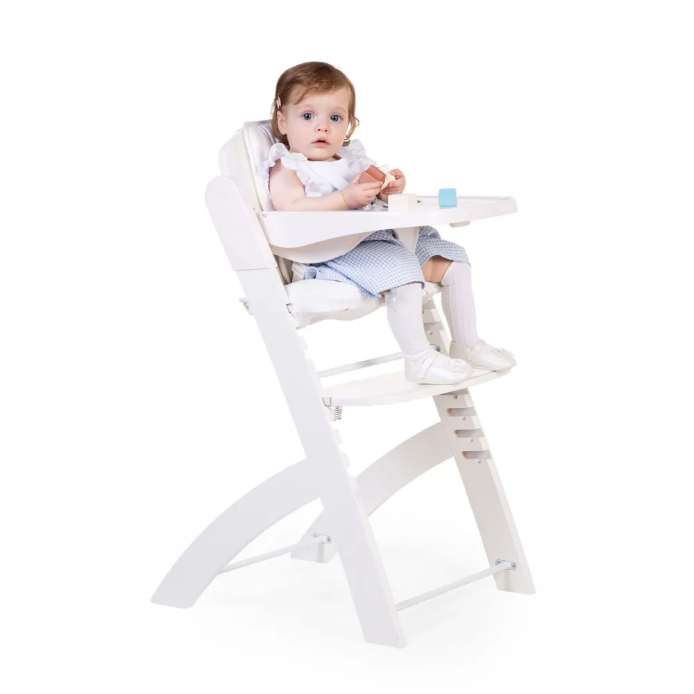 Outlet Childhome Evosit Meegroeistoel + Eettablet - Wit