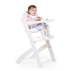 Outlet Childhome Evosit Meegroeistoel + Eettablet - Wit
