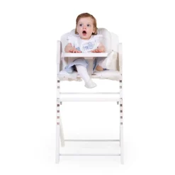 Outlet Childhome Evosit Meegroeistoel + Eettablet - Wit