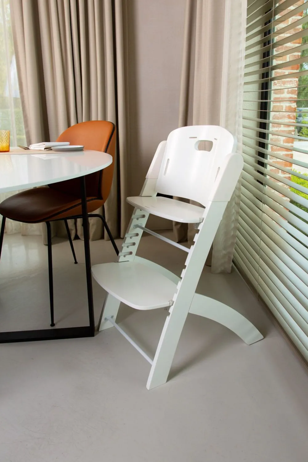 Outlet Childhome Evosit Meegroeistoel + Eettablet - Wit