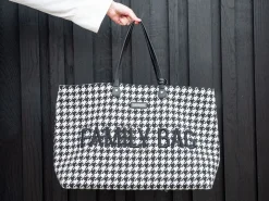Best Childhome Family Bag Pied De Poule - Zwart