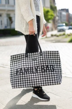 Best Childhome Family Bag Pied De Poule - Zwart