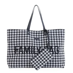 Best Childhome Family Bag Pied De Poule - Zwart
